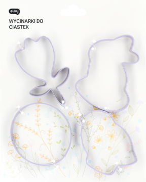 ELOY ,foremki do wycinania ciastek, fioletowe,przód