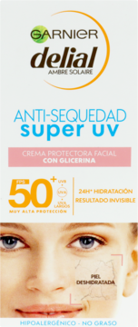 GARNIER DELIAL AMBRE SOLAIRE Sensitive Advanced ,krem do twarzy  SPF50+,przód