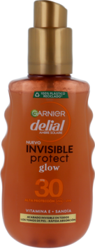 GARNIER DELIAL AMBRE SOLAIRE Invisible Protect Glow,mleczko przeciwsłoneczne do ciała,przód