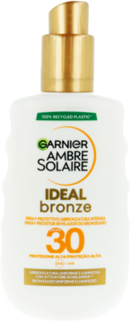 GARNIER AMBRE SOLAIRE Ideal Bronze ,balsam do ciała przeciwsłoneczny SPF30,przód