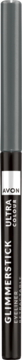 Avon Glimmerstick, diamentowa kredka do oczu w czarno-srebrnej oprawie, ujęcie pionowe.