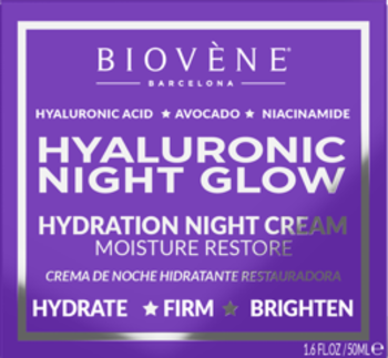 BIOVENE BARCELONA Hyaluronic ,krem do twarzy, nawilżający, na noc,przód