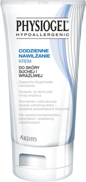 PHYSIOGEL Codzienne Nawilżanie ,krem do twarzy, do skóry suchej i wrażlwej,przód
