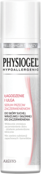 PHYSIOGEL Łagodzenie i Ulga ,serum do twarzy przeciw zaczerwienieniom, do skóry suchej, wrażliwej i skłonnej do zaczerwienienia,przód