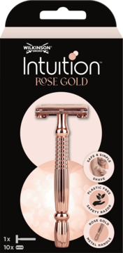 WILKINSON SWORD Intuition Rose Gold,maszynka do golenia rączka + 10 wkładów,przód