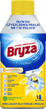 BRYZA ,płyn do czyszczenia pralki,  Lemon,przód