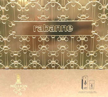 PACO RABANNE 1 Million ,zestaw dla mężczyzn, woda toaletowa 100 ml + dezodorant w sztyfcie 75 ml,przód