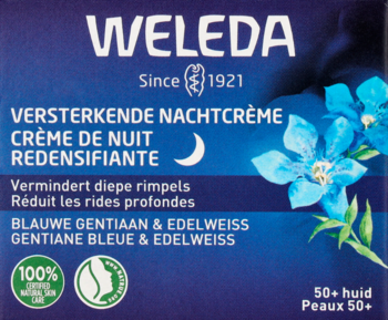 WELEDA ,krem do twarzy na noc, wzmacniający, z goryczką niebieską,przód