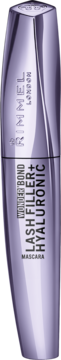 Rimmel Wonder'Bond Lash Filler + Hyaluronic, liliowy tusz do rzęs w błyszczącej tubce, przód.