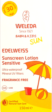 WELEDA Baby & Kids Sun,krem przeciwsłoneczny, SPF 30,przód