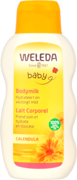WELEDA Baby ,mleczko do ciała dla dzieci i niemowląt, z nagietkiem,przód