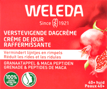 WELEDA ,krem do twarzy, ujędrniający, na dzień, z granatem i macą,przód