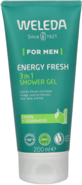 WELEDA For Men Energy Fresh,żel pod prysznic  3w1,przód