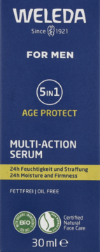 WELEDA For Men Age Protect,serum do twarzy 5w1, dla mężczyzn,przód