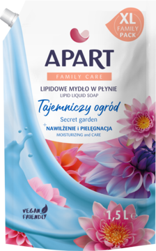APART Family Care ,mydło w płynie, lipidowe, Tajemniczy Ogród, zapas,przód