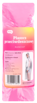 ELOY ,płaszcz przeciwdeszczowy, Różowy,przód