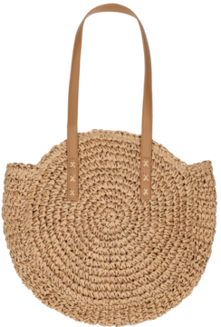 ELOY ,torba plażowa, okrągła, Miodowa,przód