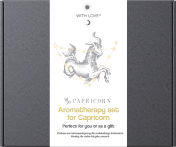 WITH LOVE ,zestaw aromaterapeutyczny dla zodiakalnego Koziorożca,przód