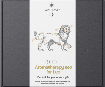WITH LOVE ,zestaw aromaterapeutyczny dla zodiakalnego Lwa,przód