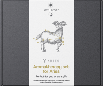 WITH LOVE ,zestaw aromaterapeutyczny dla zodiakalnego Barana,przód