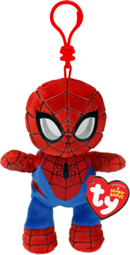 TY BEANIE BABIES ,brelok, Spiderman 8,5 cm,przód