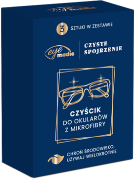 EYEMEDIC ,czyścik do okularów z mikrofibry, Czyste spojrzenie,kompozycja-2