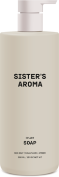 SISTER'S AROMA Smart ,mydło do rąk, sól morska, kalamansi, bursztyn,przód