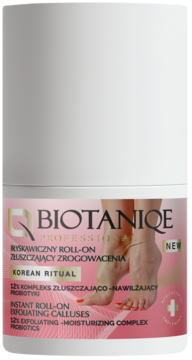 BIOTANIQE Professional Korean Ritual,roll-on do stóp złuszczający zrogowacenia, błyskawiczny,przód