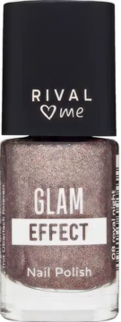 RIVAL LOVES ME Glam Effect ,lakier do paznokci, nr 08 Royal Night,przód