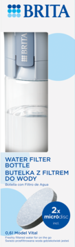 BRITA Vital ,butelka z filtrem do wody, błękitna,,przód