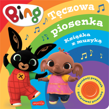 HARPERCOLLINS HARPERKIDS Bing ,tęczowa piosenka, książka z muzyką,przód