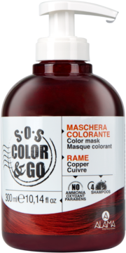 ALAMA S.O.S Color & Go ,maska koloryzująca do włosów, Miedź,przód