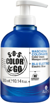 ALAMA S.O.S Color & Go ,maska koloryzująca do włosów, Elektryzujący Niebieski,przód
