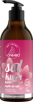 BODY IN BALANCE BY ONLYBIO ,mydło w płynie do rąk, Sakura Kwiat Wiśni,przód