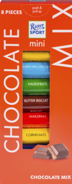 RITTER SPORT Mini ,mieszanka czekoladowa,przód