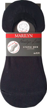MARILYN Prestige Line ,stopki męskie, Cotton, Czarne, rozm. 39-42,przód