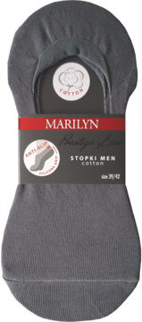 MARILYN Prestige Line ,stopki męskie, Cotton, Ciemnoszare, rozm. 39-42,przód