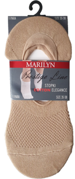 MARILYN Prestige Line ,stopki damskie, Cotton Elegance, Beżowe, rozm. 35-38,przód