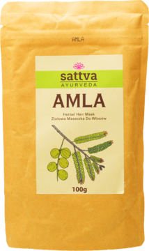 SATTVA Ayurveda ,maseczka do włosów, ziołowa, Amla,przód