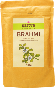 SATTVA Ayurveda ,maseczka do włosów, ziołowa, Brahmi,przód