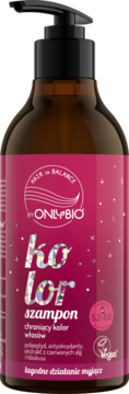 HAIR IN BALANCE BY ONLYBIO ,szampon do włosów, chroniący kolor,przód