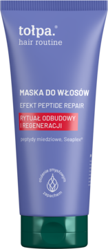 TOŁPA Hair Routine ,maska do włosów, efekt peptide repair, rytuał odbudowy i regeneracji,przód