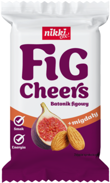 NIKKI OLE! Fig Cheers ,baton figowy  z migdałami,przód