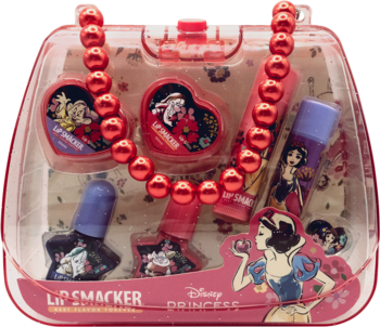 LIP SMACKER Disney Princess,zestaw kosmetyków do makijażu dla dzieci, w mini torebce,przód
