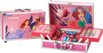 LIP SMACKER Disney Princess,zestaw kosmetyków do makijażu dla dzieci, w walizce, 55 elementów,kompozycja-2