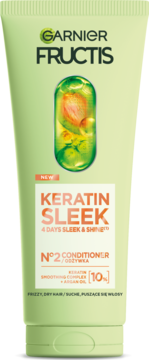 GARNIER FRUCTIS Keratin Sleek ,odżywka do włosów suchych,przód