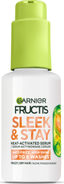 GARNIER FRUCTIS Keratin Sleek ,serum do włosów suchych, aktywowane ciepłem,przód