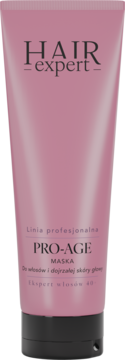 HAIR EXPERT Linia Profesjonalna Pro-Age,maska do włosów, upiększająca, dla dojrzałej skóry głowy,przód