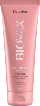 L'BIOTICA BIOVAX Volumetric Treatment ,szampon do włosów, wzmacniający i zwiększający objętość,przód