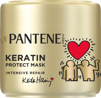 PANTENE Pro-V Keith Haring,maska do włosów, keratynowa,przód